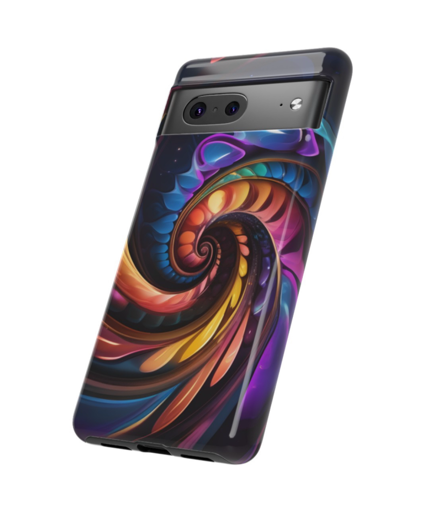 Alec's Color Swirl Artwork Two on a Tough Phone Case